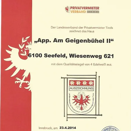 Appartement Luxuswohnungen Am Geigenbuhel *
